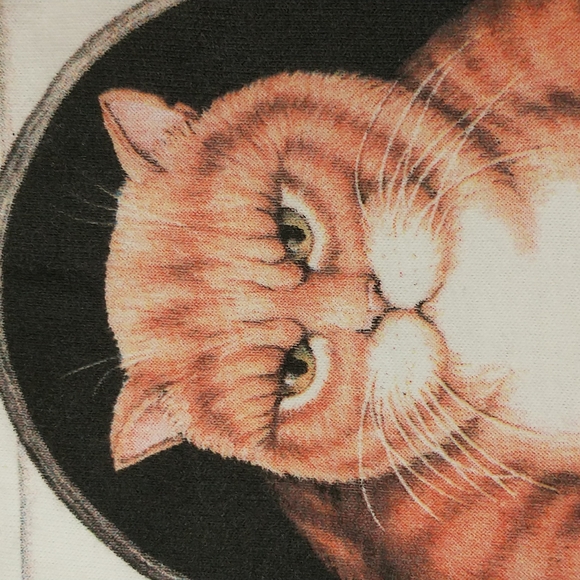 Vintage Tee Cat Humor Friends Don't Deadstock Unworn 90s Single Stitch Cotton T - Picture 3 of 7